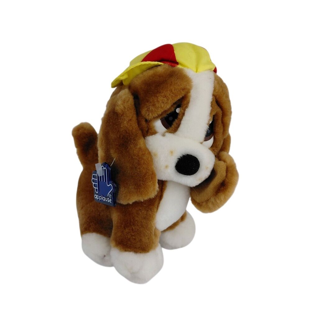 Applause Bassett Hound Vintage Sad Sam Dog Plush Hat Beanie